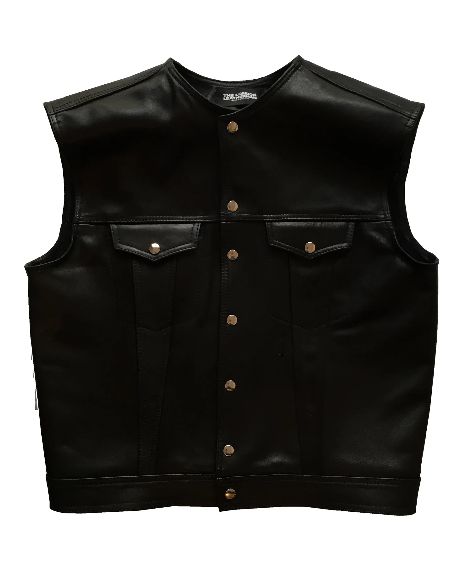 LV3 Jeans Style Leather Waistcoat — The London Leatherman